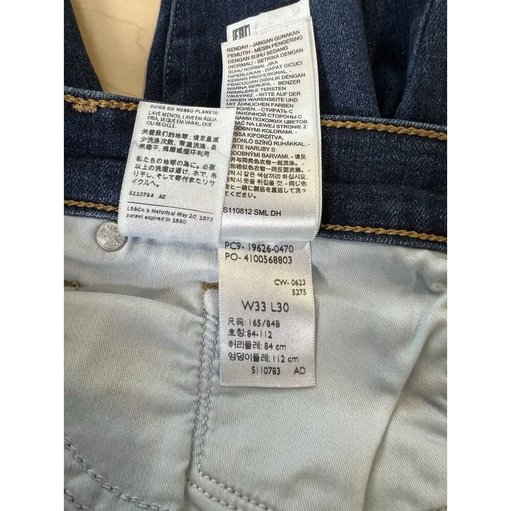 Levi's 311 Shaping Skinny Jeans Women's 33 Medium Wash Blue Stretch Denim Pants
